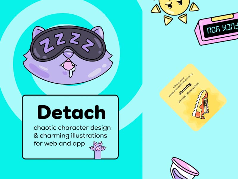 Cover image for Illustrated Storytelling for Detach App