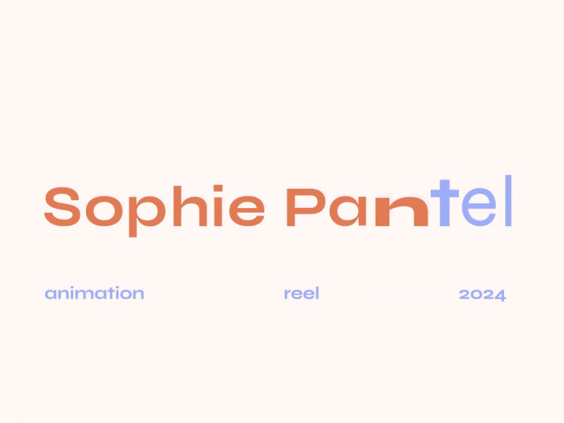 Cover image for Sophie Panteli - 2025 Animation Showreel