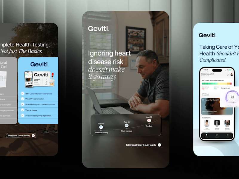 Cover image for Static Ad - Geviti (Health-Optimization Service)
