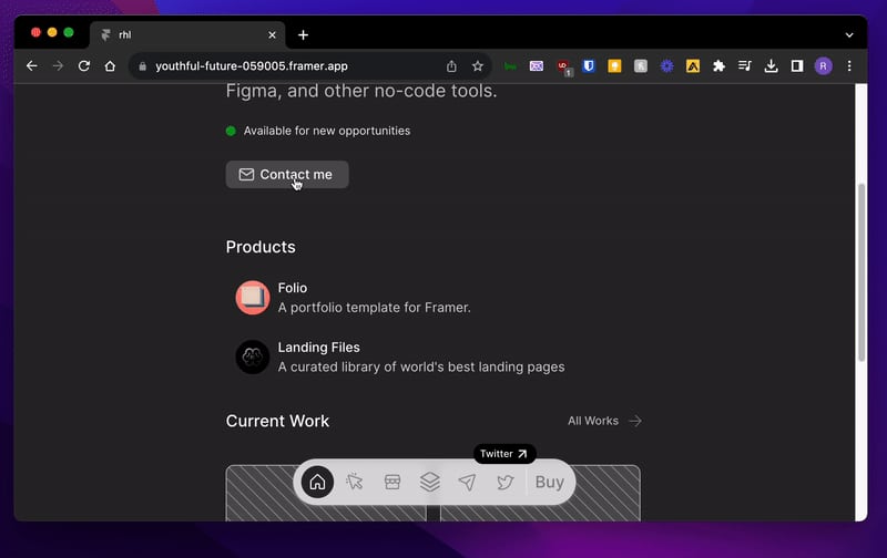 Cover image for Dock - Framer Template