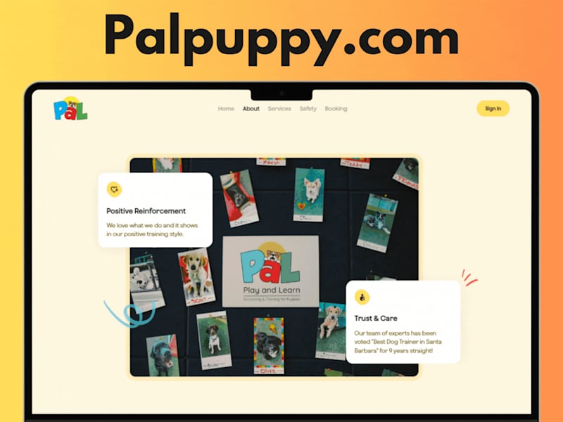 Cover image for Pet Training Website – Custom Framer Development