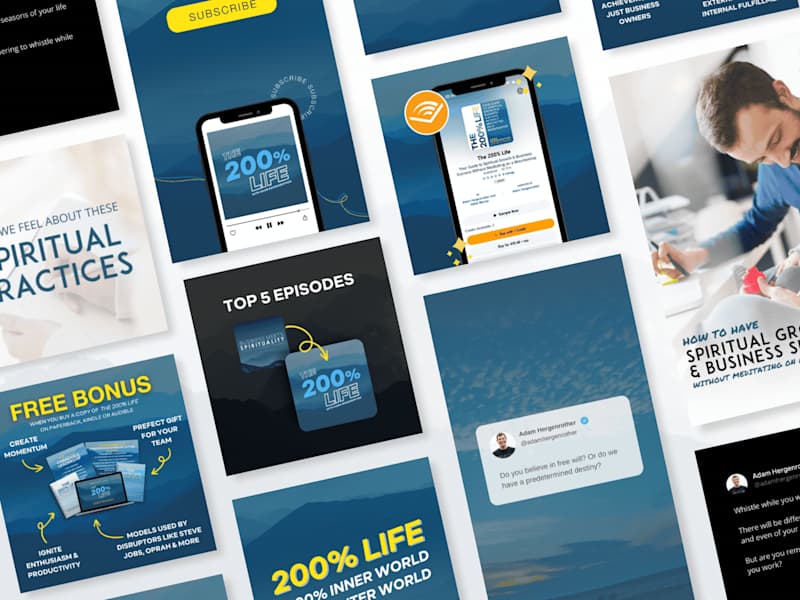 Cover image for Book Cover & Brand Design | The 200% Life