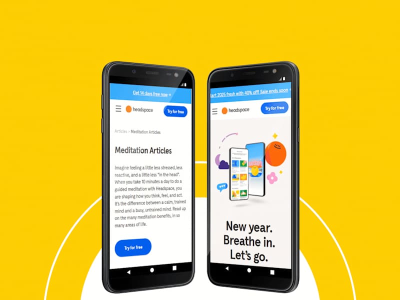 Cover image for Webflow Landing Page Development: Headspace
