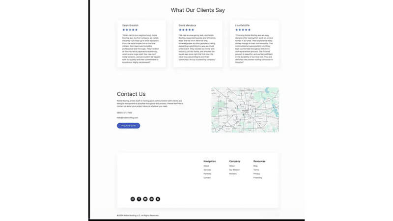 Cover image for Roofing Company - Complete Website Design & Development Desi...