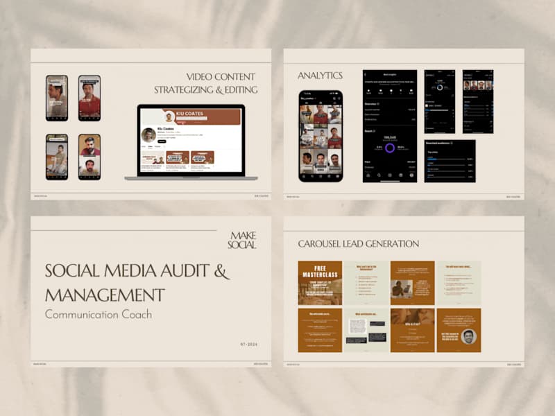 Cover image for Social Media Management for a Communication Coach