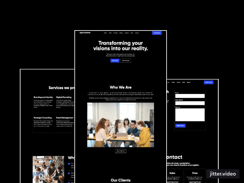 Cover image for How I created a Modern agency template in Webflow