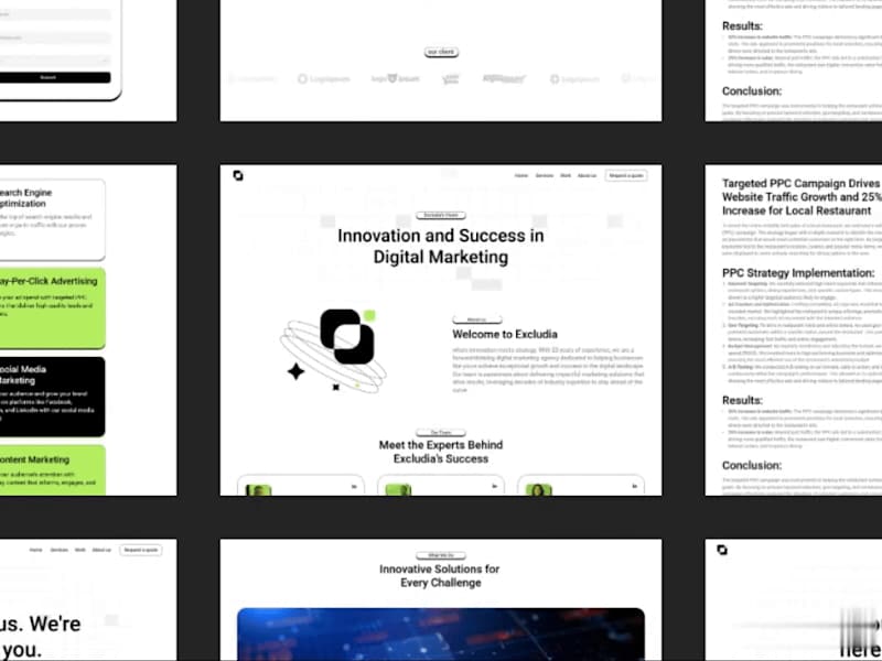 Cover image for Excludia : Digital Agency Framer Website Template