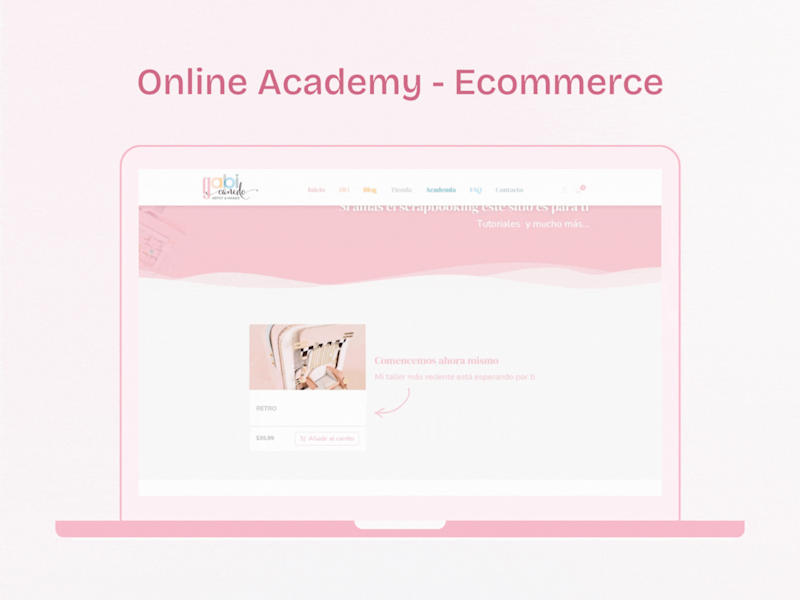 Cover image for Online Academy website for Gabi Canedo Artist & Maker 