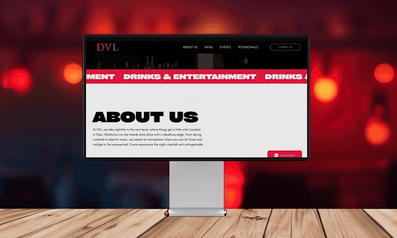 Cover image for DVL Bar Visual Identity and Website Launch
