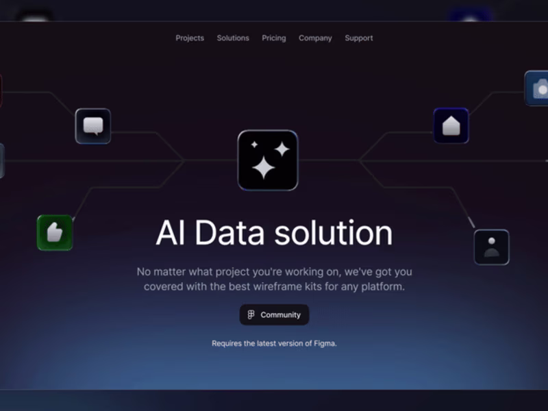 Cover image for ✨AI-powered data website header animation