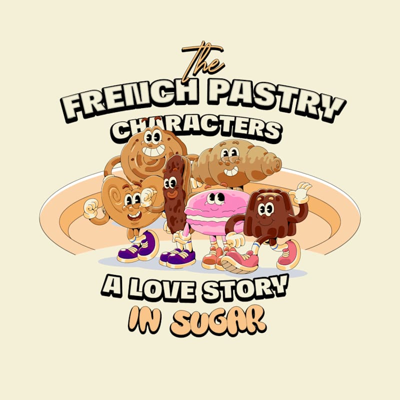 Cover image for The French Pastry Characters