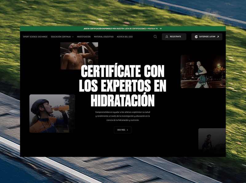 Cover image for Gatorade Sports Science Institute — Website