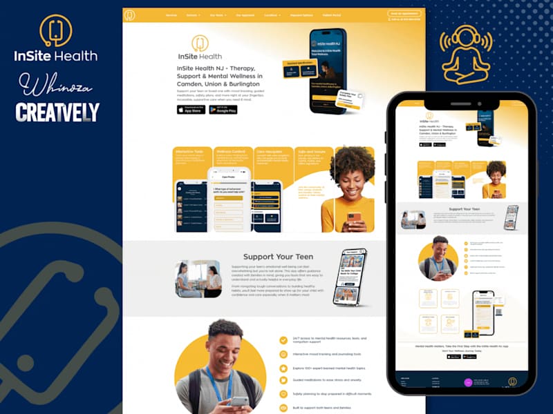 Cover image for InSite Health NJ Website Redesign for App Launch