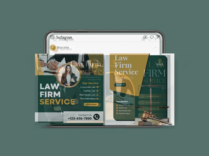 Cover image for Social Media Design Series for Law Firm