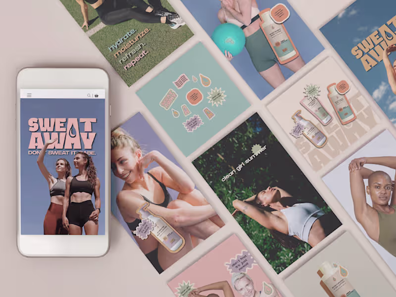 Cover image for SWEAT AWAY | Brand Identity Design