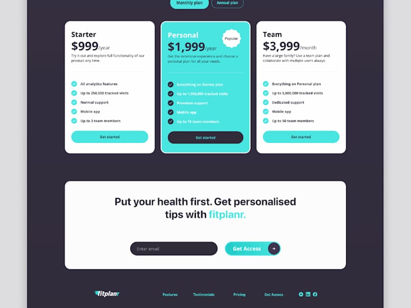 Cover image for Fitplanr - re-imagining a SaaS platform