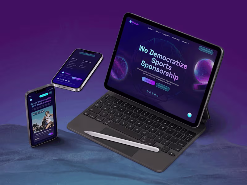Cover image for Web 3 Sports Marketing Website - Web Design + Branding