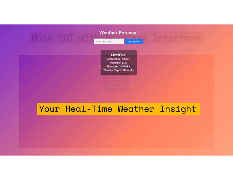 Cover image for Your Real-Time Weather Insight