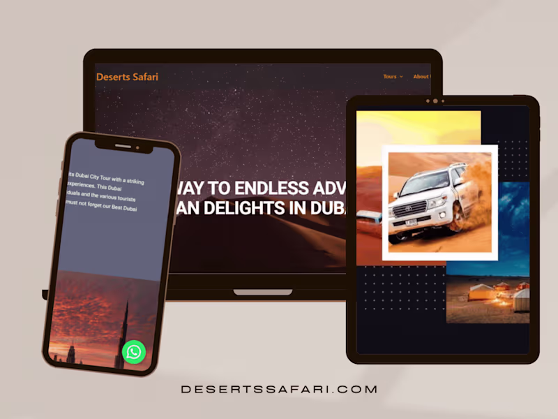 Cover image for Desert Safari Website Development