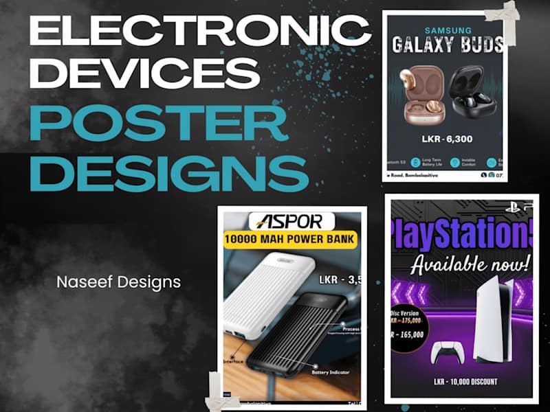Cover image for Electronic Devices Poster Designs
