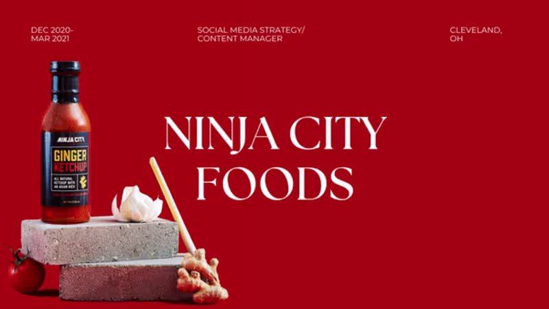 Cover image for Ninja City Foods | Social Media Management + Consulting