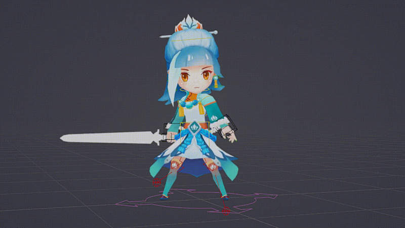 Cover image for Blender Game Ready Rigging Showcase