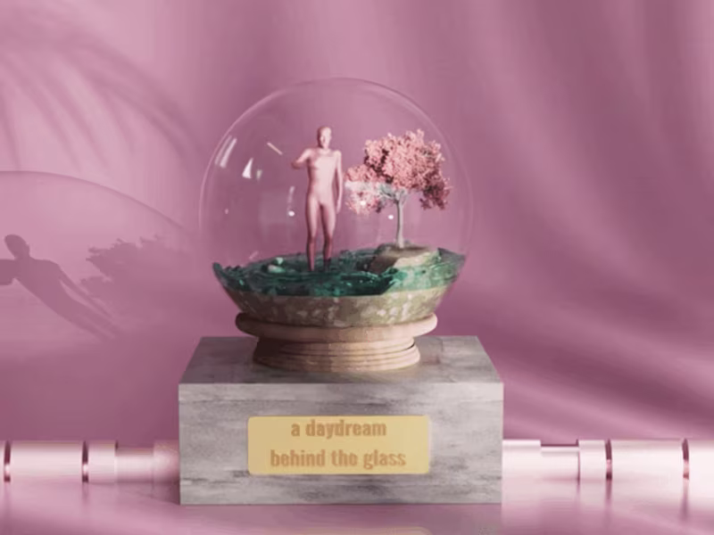 Cover image for DAYDREAM BEHIND THE GLASS |
MAN IN A SPHERE ART PROJECT