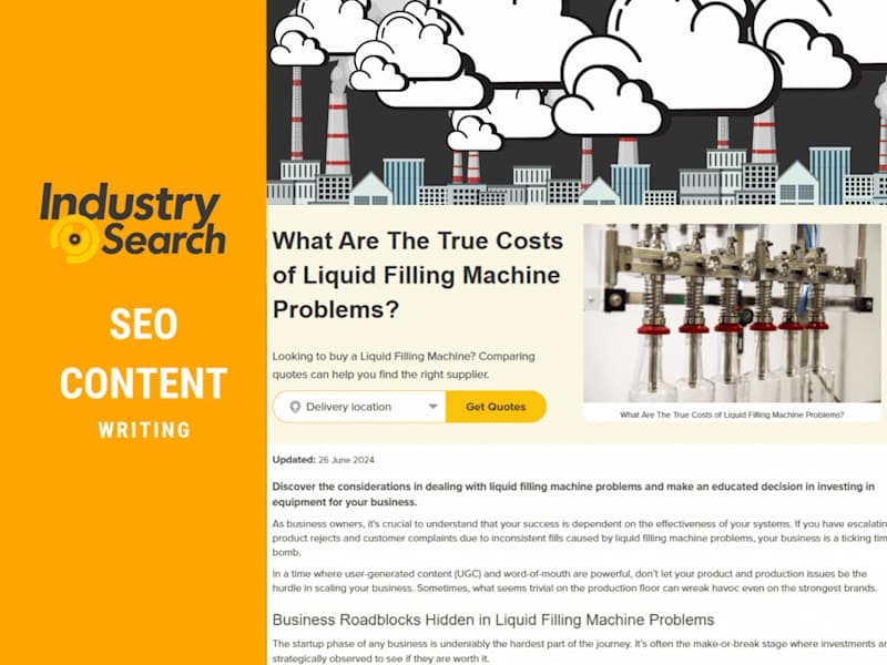 Cover image for SEO Content Strategy and Writing for Industry Search AU