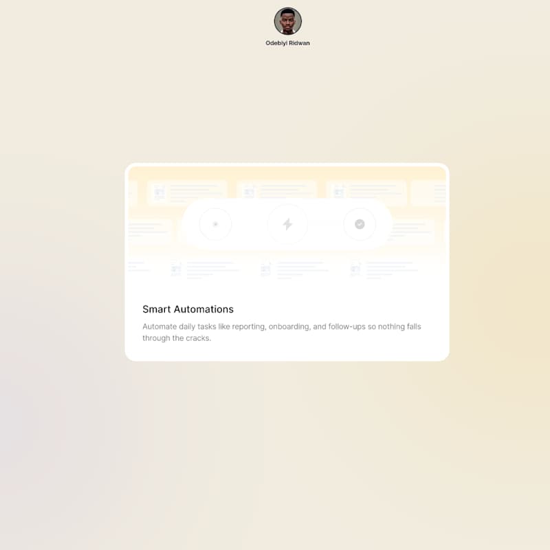 Cover image for Another Bento Card Animation made with Rive