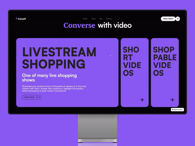 Cover image for Interactive Framer Landing Page