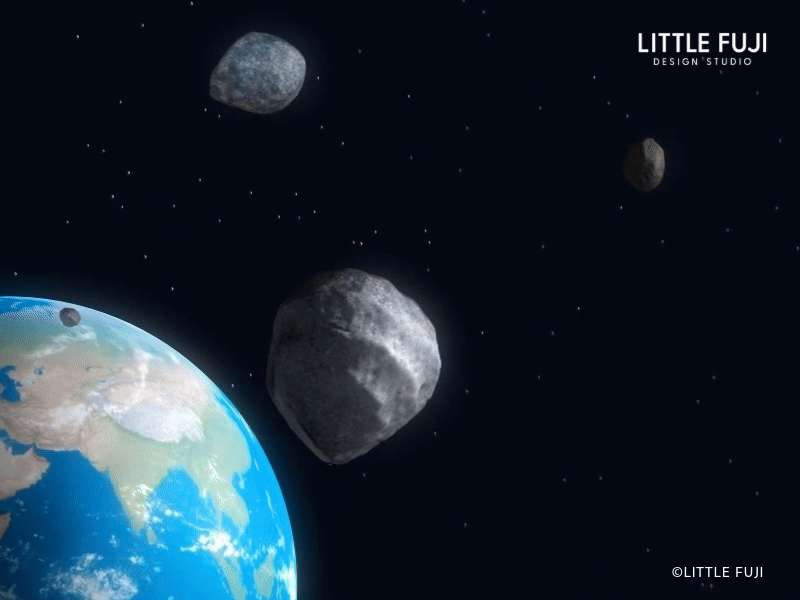 Cover image for 3D Asteroids with the Earth🌎