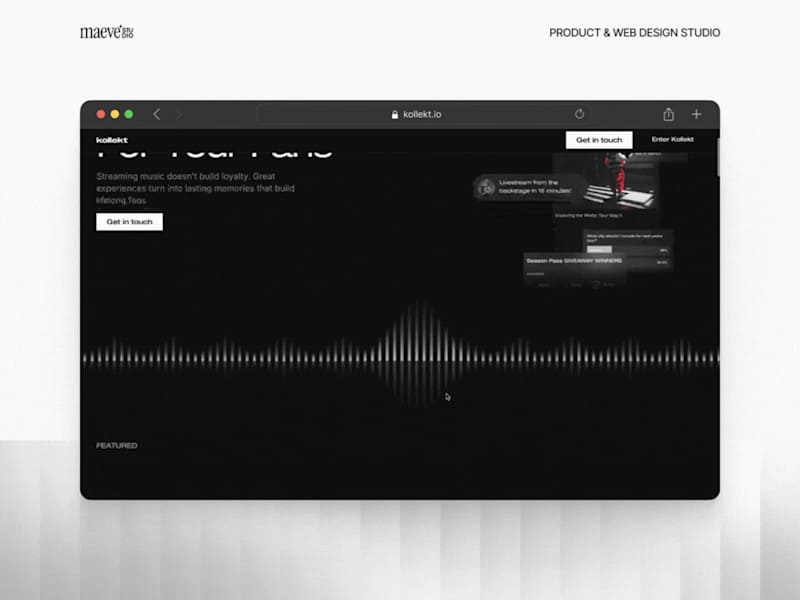 Cover image for Kollekt – Landing page in Framer