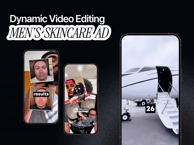 Cover image for Men's Skincare Ad – Fast-Paced Edits for YouTube