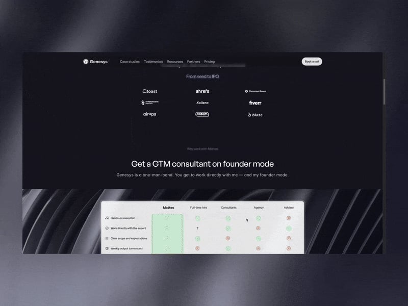 Cover image for Genesysgrowth - Framer development 