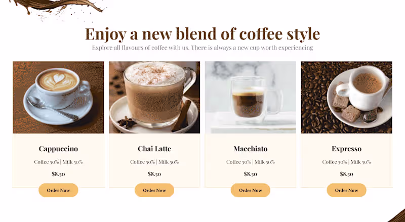 Cover image for Coffee Restaurant - Website Design,