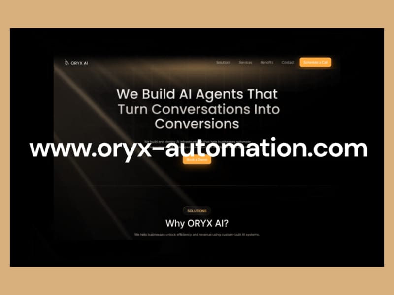 Cover image for Oryx AI Automation 