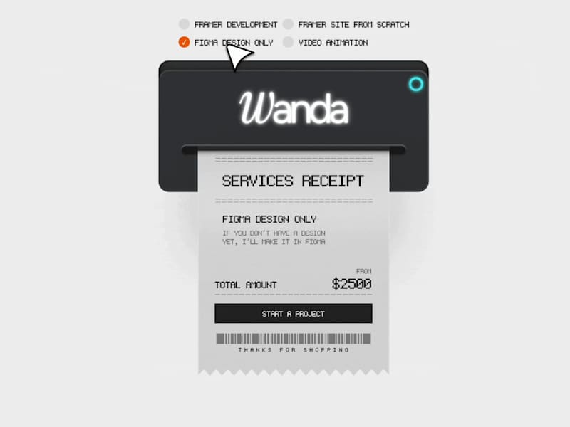 Cover image for Lifelike Receipt Printer with Rive and Framer