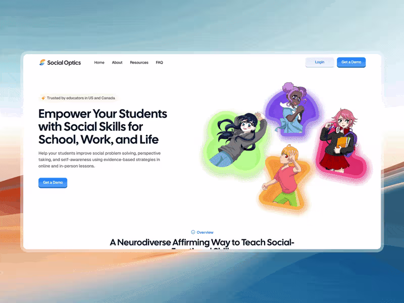 Cover image for Social Optics Landing page