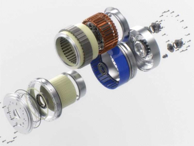 Cover image for Exploded view of an electric motor