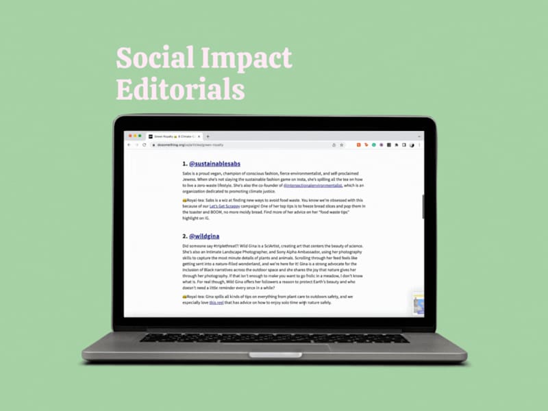 Cover image for Social Impact Editorials for DoSomething.org