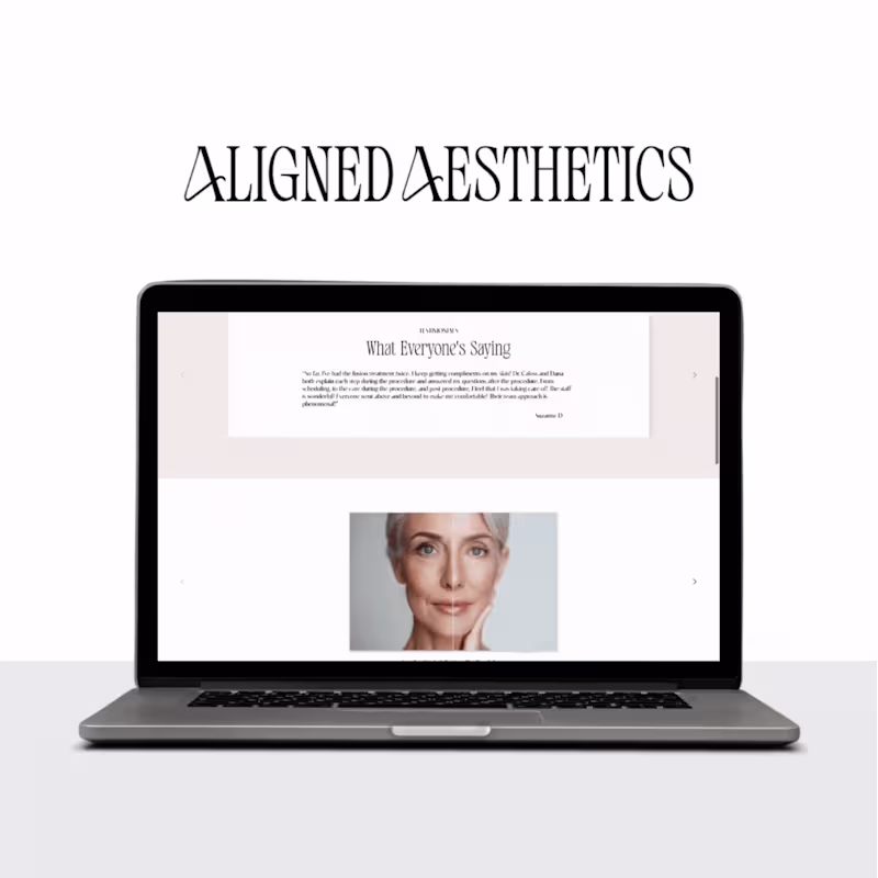 Cover image for Aligned Aesthetics | Brand Identity & Landing Page