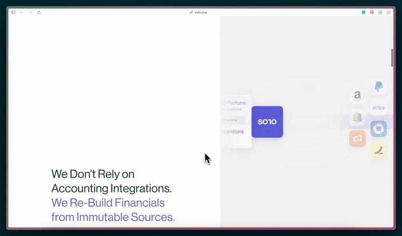 Cover image for SOLO.ONE Landing Page