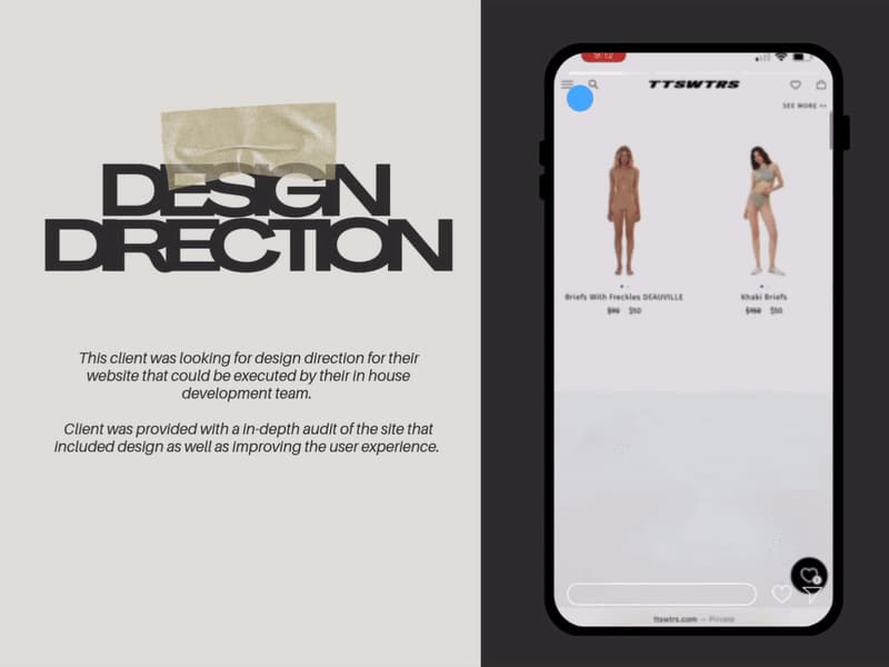 Cover image for Web Design Direction (Shopify)