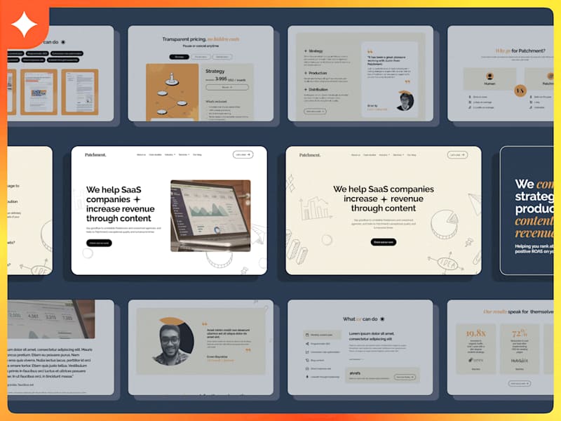 Cover image for UI/UX design and Webflow development for copywriting agency