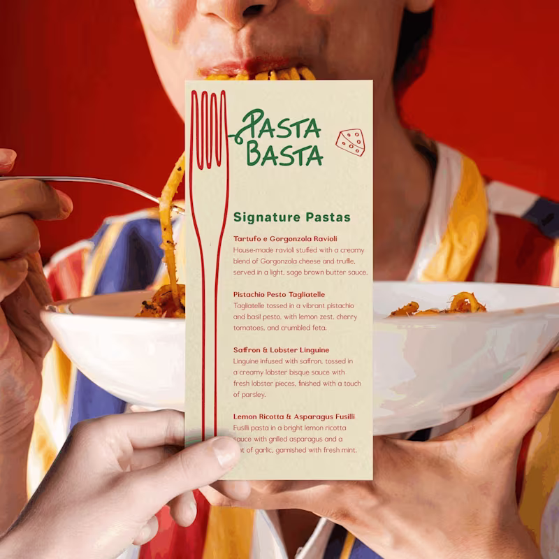Cover image for Pasta basta - Visual identity | Brand identity