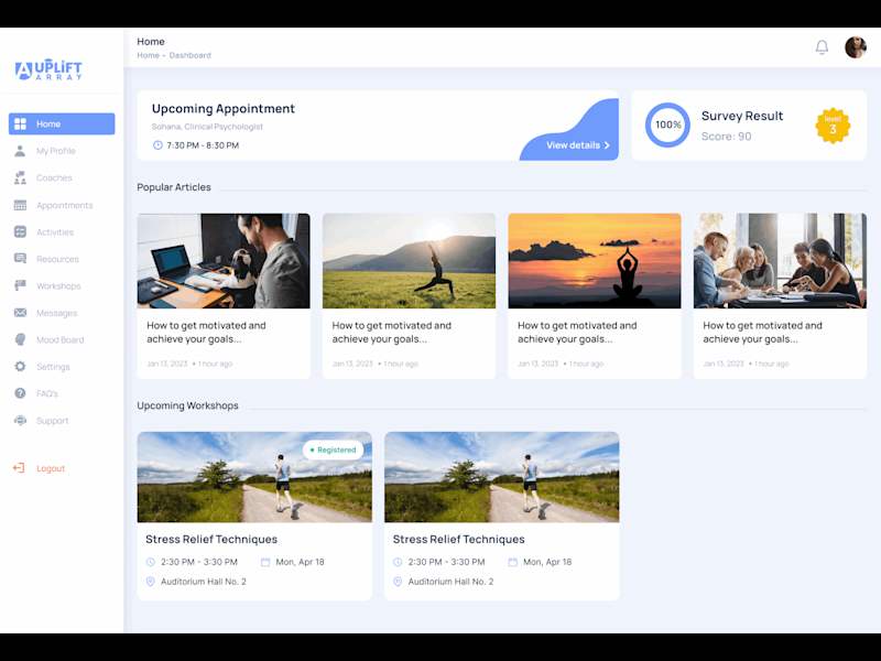 Cover image for StudentUplift | Medtech (mental well-being) Solution