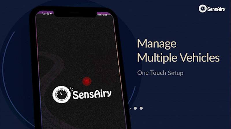 Cover image for SensAiry Bluetooth Automotive Grade tyre sensors promo video