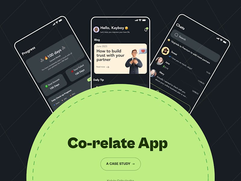 Cover image for Co-relate App | Mobile App Design