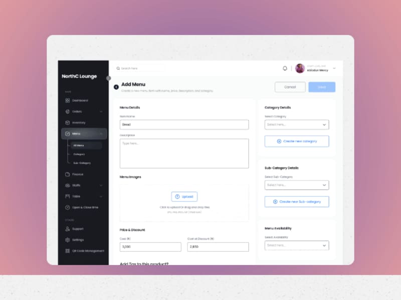 Cover image for UX Audit  & Redesign for Gumble Restaurant Admin Dashboard