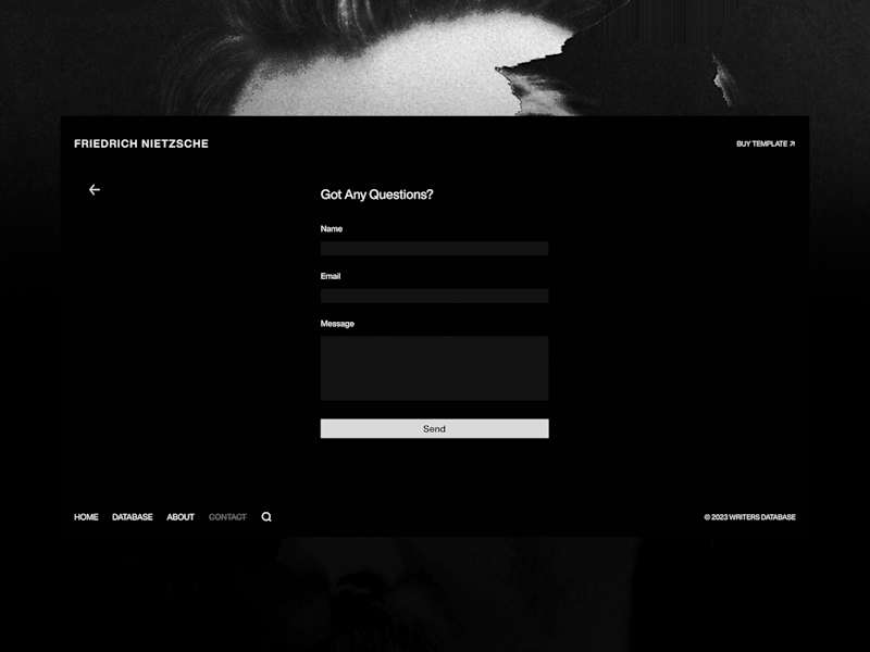 Cover image for Writers Database - Website Design